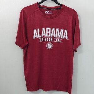 Russell Athletic Men's Alabama Crimson Tide Digi Static Space-Dye T-Shirt Sz L